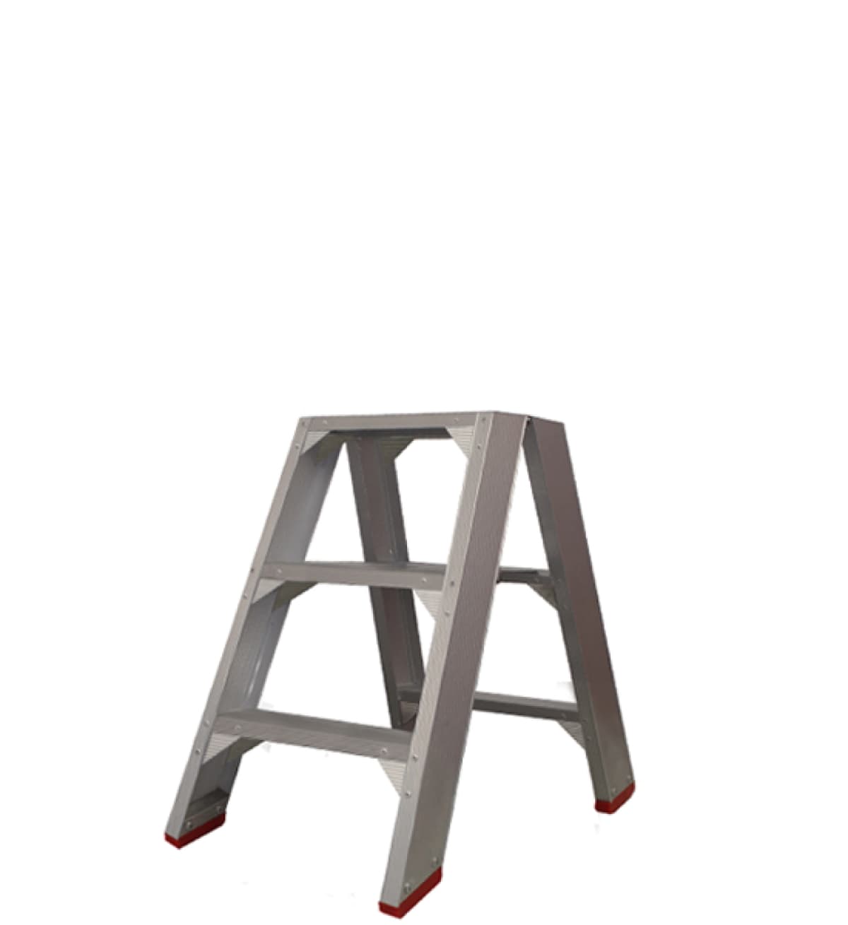 Little Jumbo 4741000203 SuperPRO Dubbele Trap - Aluminium - 2 X 3 Treden - Max. Werkhoogte 0.70 M.