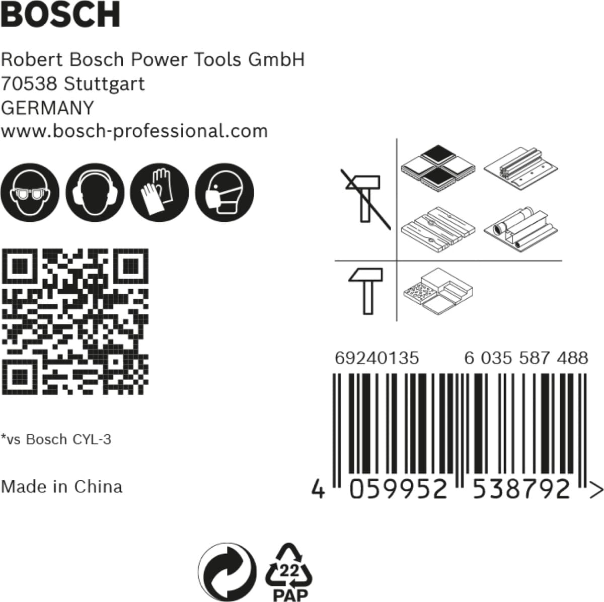 Bosch 2608900586 EXPERT 5-delige HEX-9 Borenset - MultiConstruction - 5,5/6/6/7/8mm thumbnail 3
