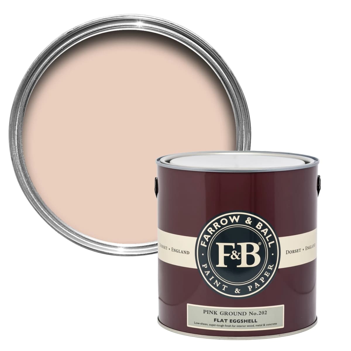 Farrow&Ball Flat Eggshell Pink Ground No.202 - 2,5L
