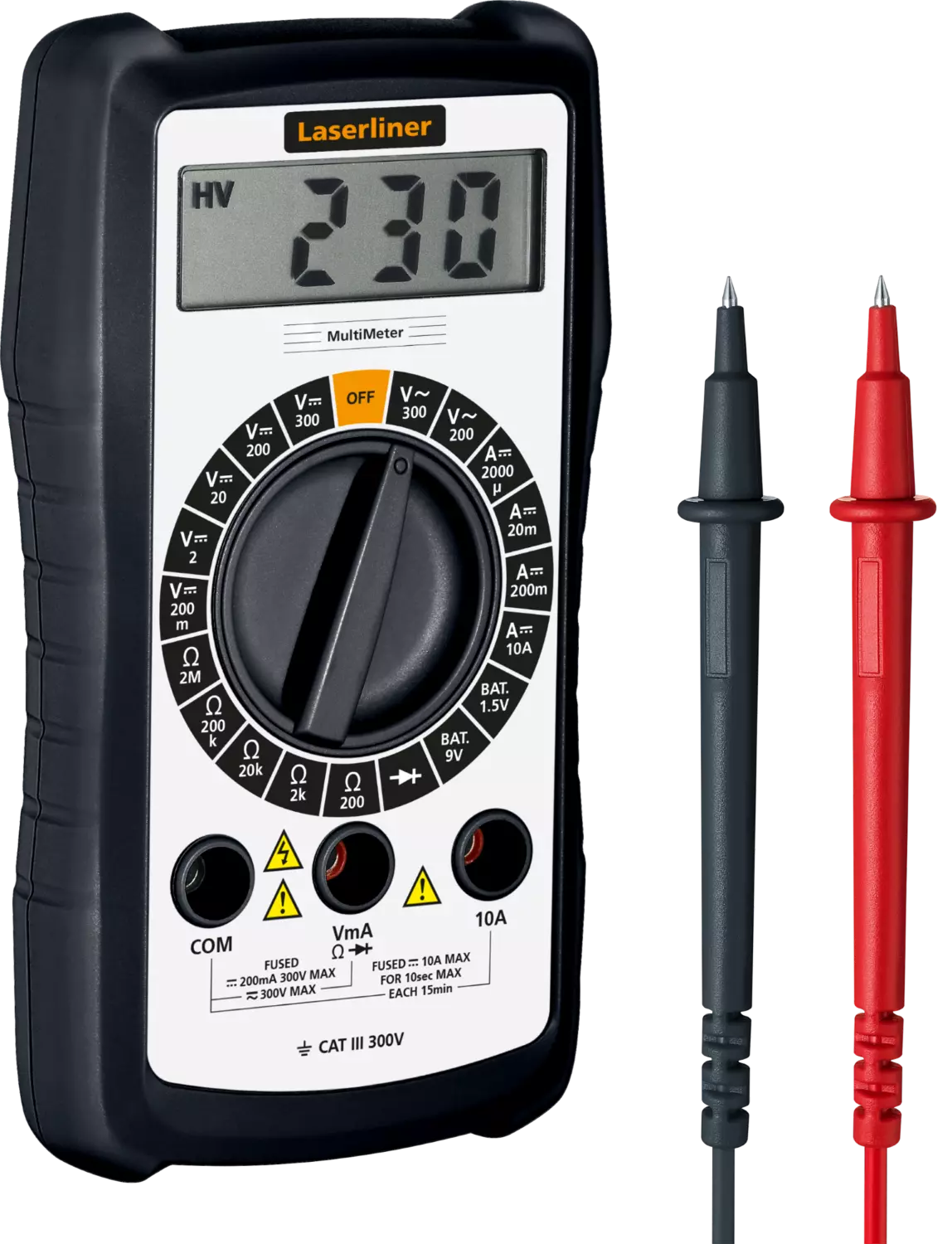 Laserliner MultiMeter Digitale Multimeter - 300V AC/DC&10A thumbnail 3