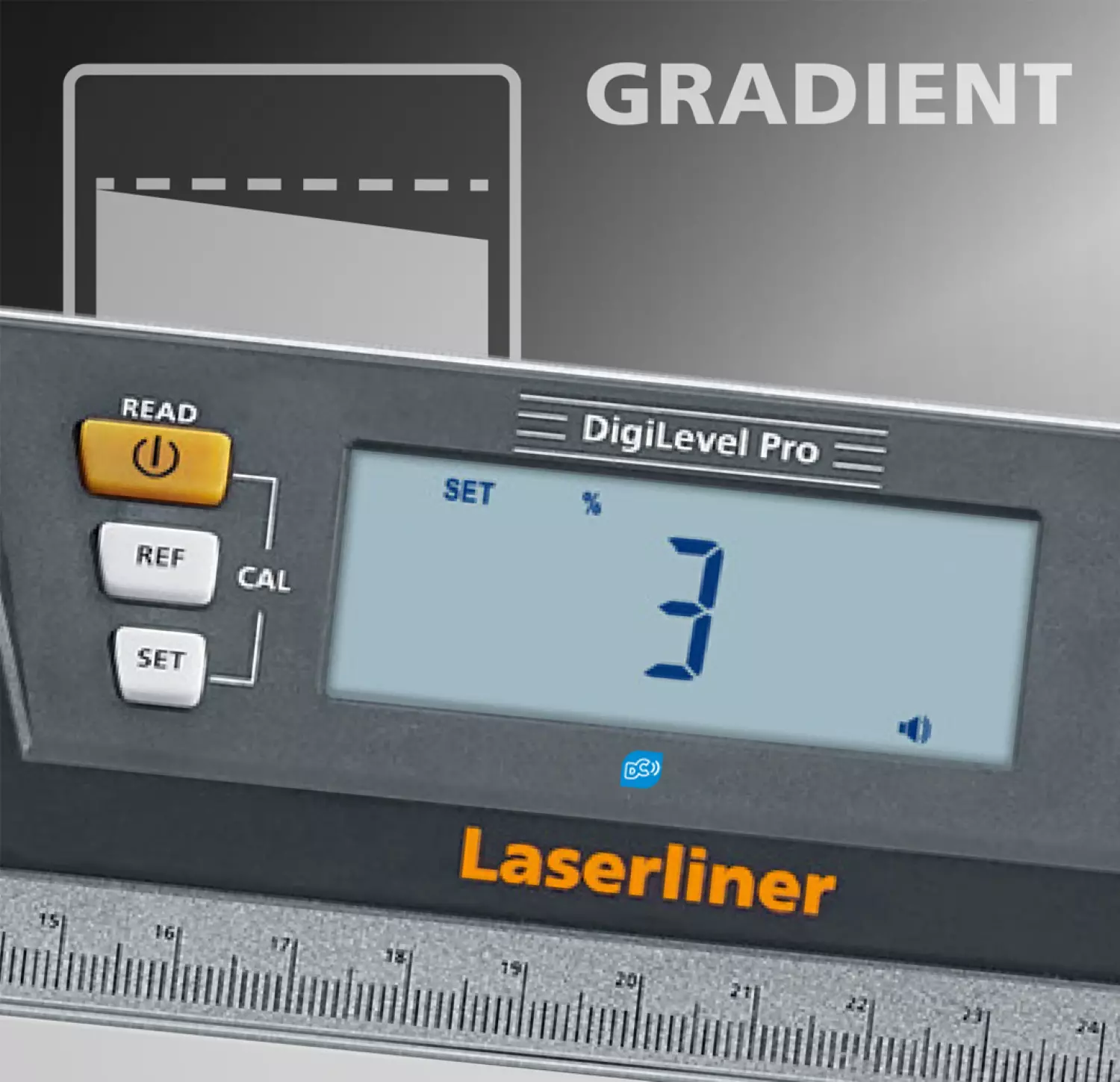 Laserliner DigiLevel Pro 100 Digitale Waterpas In Tas - Magnetisch - Bluetooth - 1000mm thumbnail 3