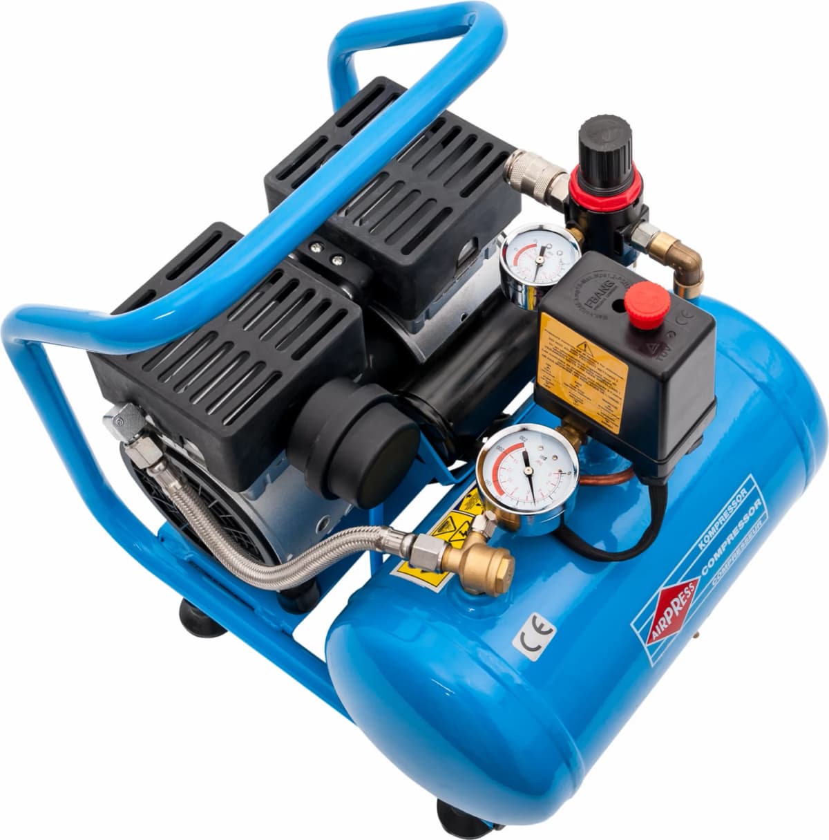 Airpress 36743 - Stille Olievrije Compressor L 6-95 8 Bar 0,6 Pk 25 L/min 6 L thumbnail 4