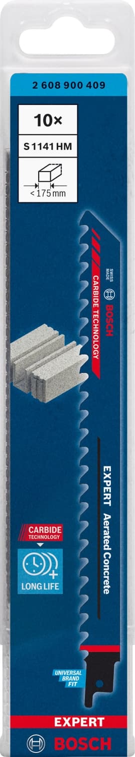 Bosch EXPERT S1141HM Reciprozaagblad - 175mm - Beton (10st) thumbnail 2