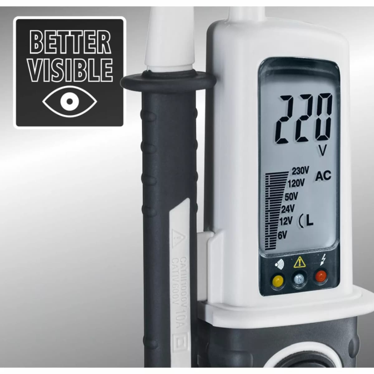 Laserliner AC-tiveMaster Digital Spanningstester Met LCD Scherm - AC/DC 6-690V thumbnail 2