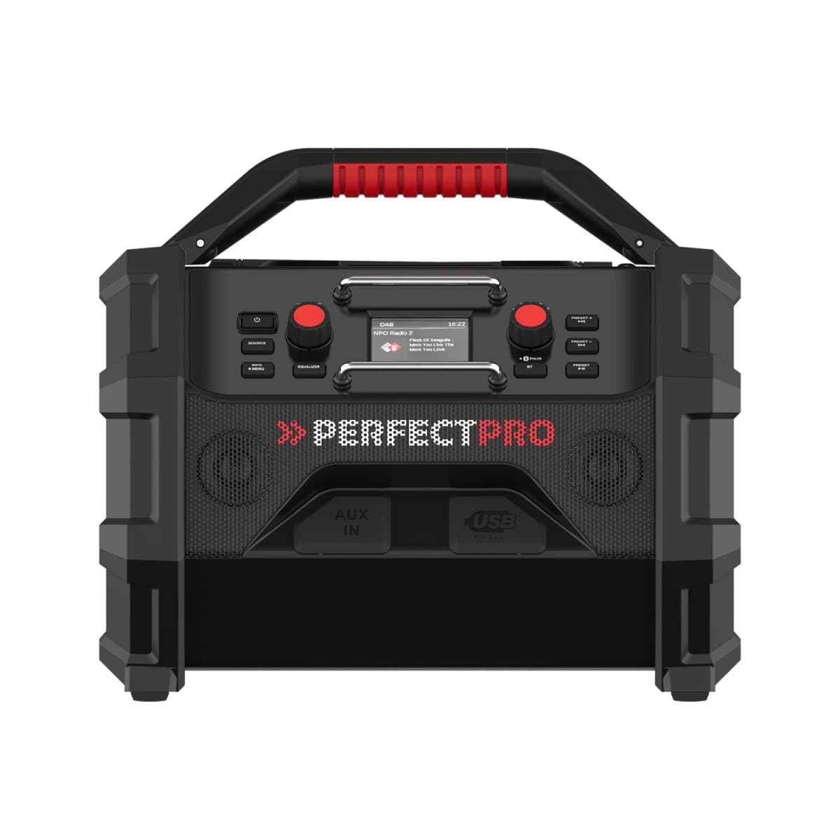 PerfectPro ROCKTAGON OCT-18V Multi Battery Bouwradio - FM RDS / DAB+ - AUX-in - Bluetooth thumbnail 2