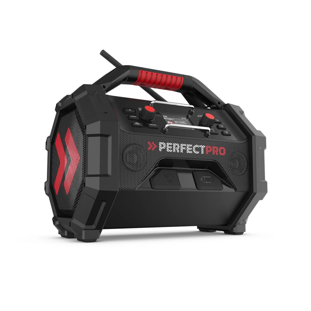 PerfectPro ROCKTAGON OCT-18V Multi Battery Bouwradio - FM RDS / DAB+ - AUX-in - Bluetooth