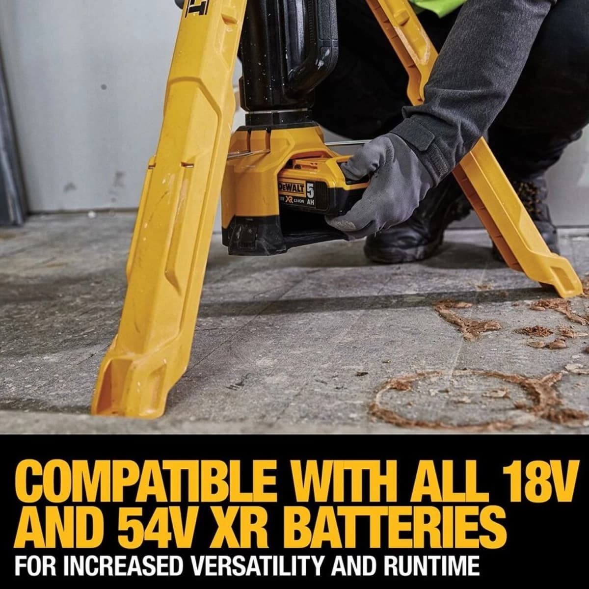 DeWALT DCL079-XJ 18V Li-ion XR Accu LED Werklamp Body Met Statief - 3000Lm thumbnail 3