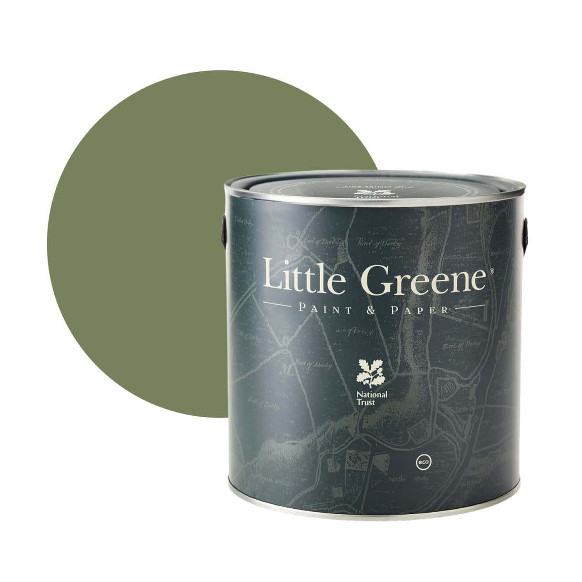 Little Greene Traditional Oil Gloss - Sage Green No. 80 - 1L