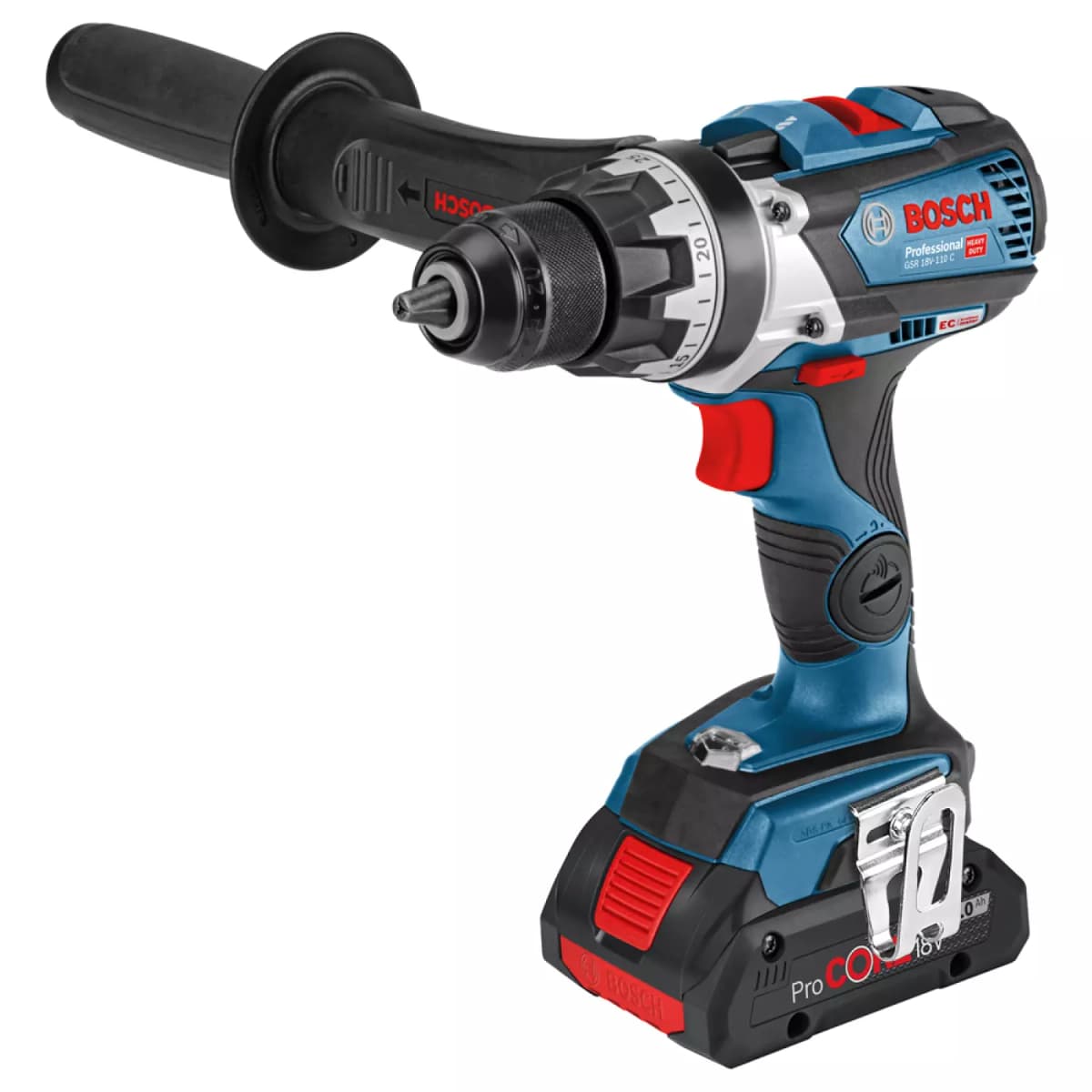 Bosch GSR 18V-110 C 18V Li-Ion Accu Boor-/schroefmachine Set (2x 4.0Ah Accu) In L-Boxx - Koolborstelloos thumbnail 2