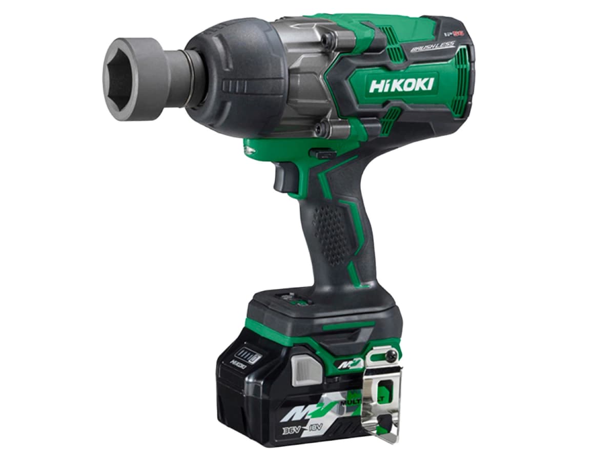 HiKOKI WR36DAWRZ 36V Li-ion Accu Slagmoersleutel Set (2x 2.5Ah) In HSC - 1180Nm - 3/4"- Koolborstelloos thumbnail 3