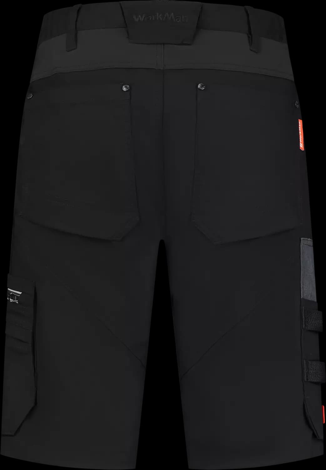 Workman 9063 STRETCH Bermuda Werkbroek P2S - Zwart - Maat 52 (36/34) thumbnail 2
