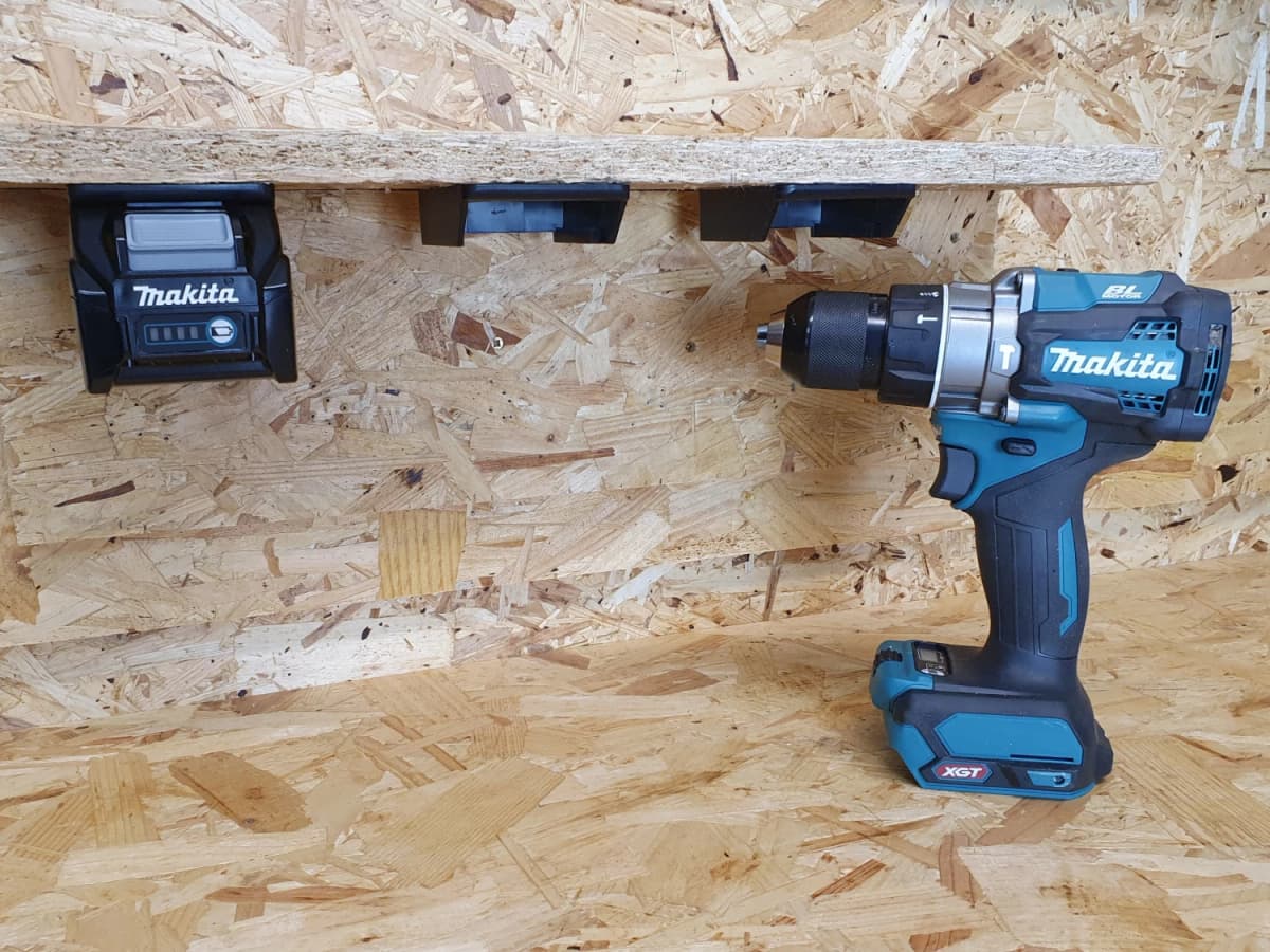 StealthMounts BM-MK40-BLU-6 Accuhouder Voor Makita 40V XGT - Blauw - 6-pack thumbnail 2