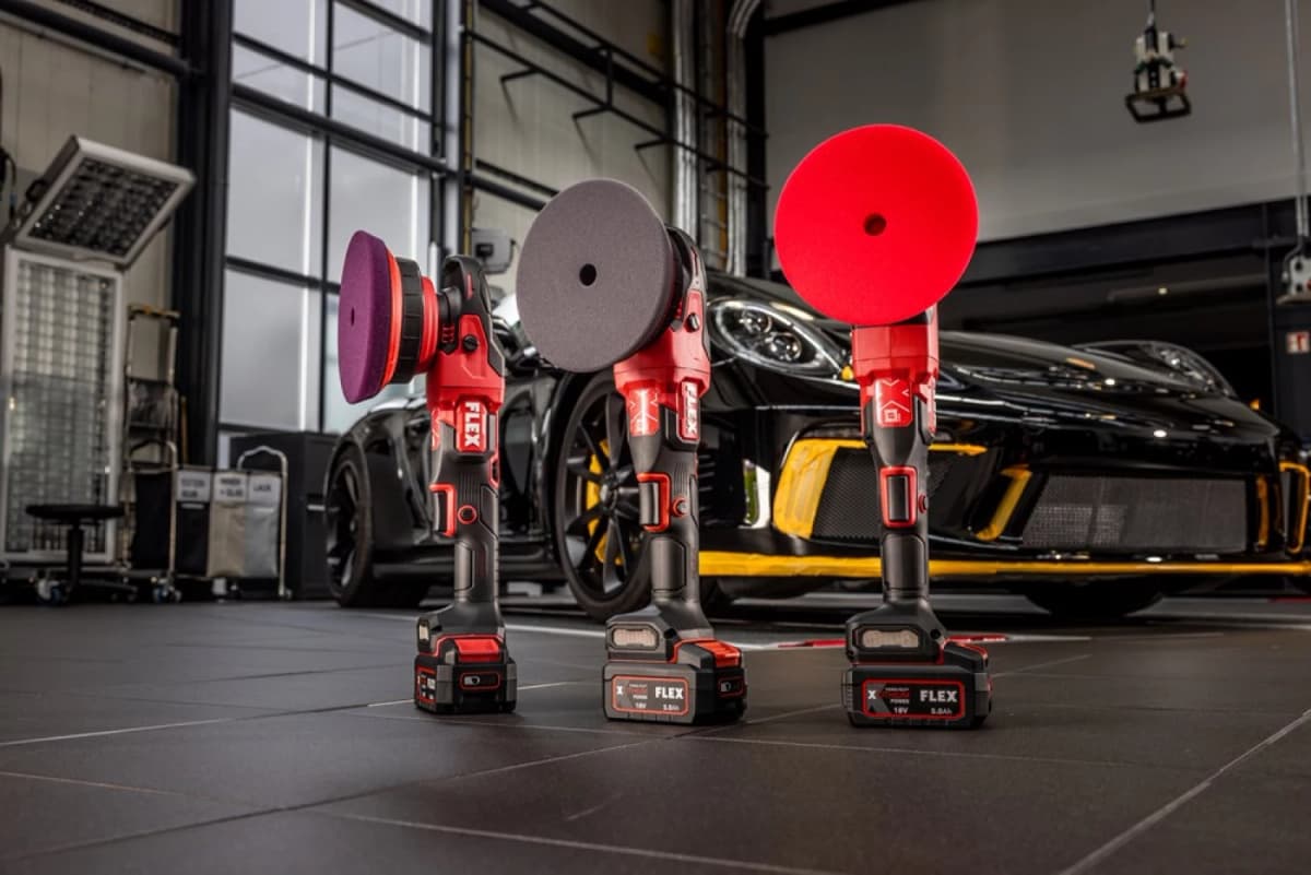 Flex XCE 8 150 18-EC Set 18V Accu Excentrische Polijstmachine Set (2x 5.0Ah Accu) - 150mm thumbnail 2