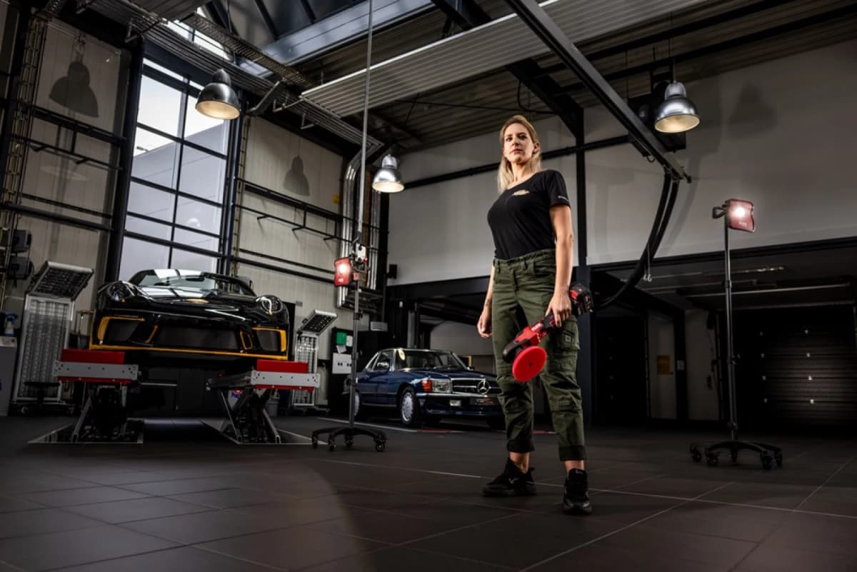 Flex XCE 8 150 18-EC Set 18V Accu Excentrische Polijstmachine Set (2x 5.0Ah Accu) - 150mm thumbnail 3