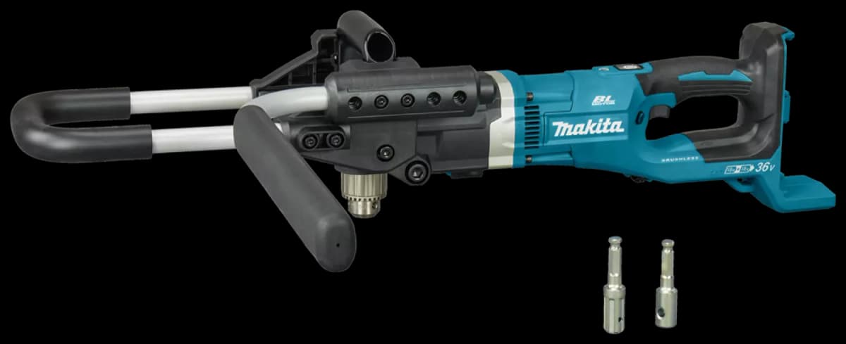 Makita DDG460ZX7 2x18V Li-Ion Accu Grondboor Body Incl. Adapters - 13mm - Koolborstelloos thumbnail 2