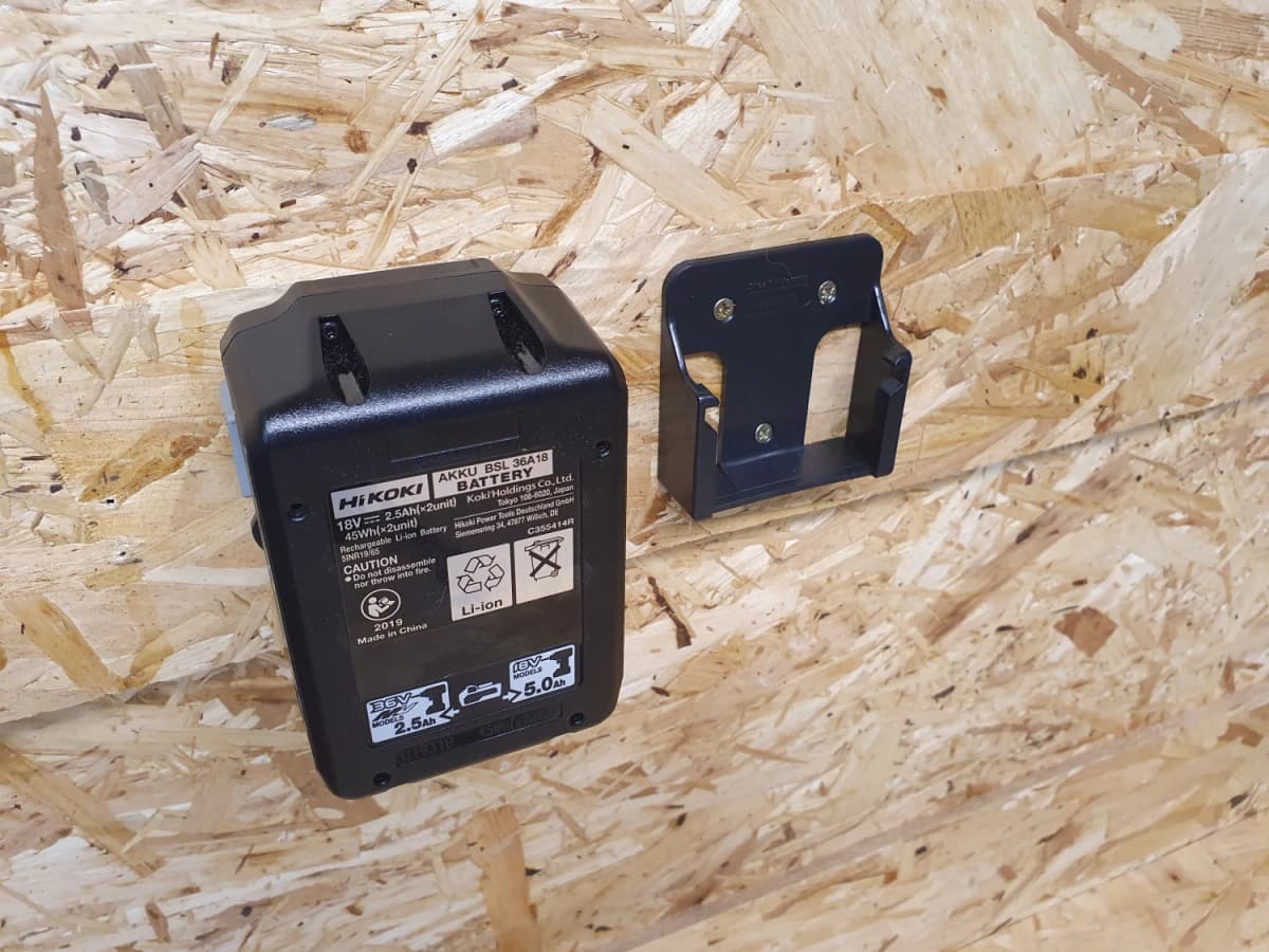 StealthMounts BM-MHH18-BLK-6 Accuhouder Voor Hikoki 18V/36V - Zwart - 6-pack thumbnail 3