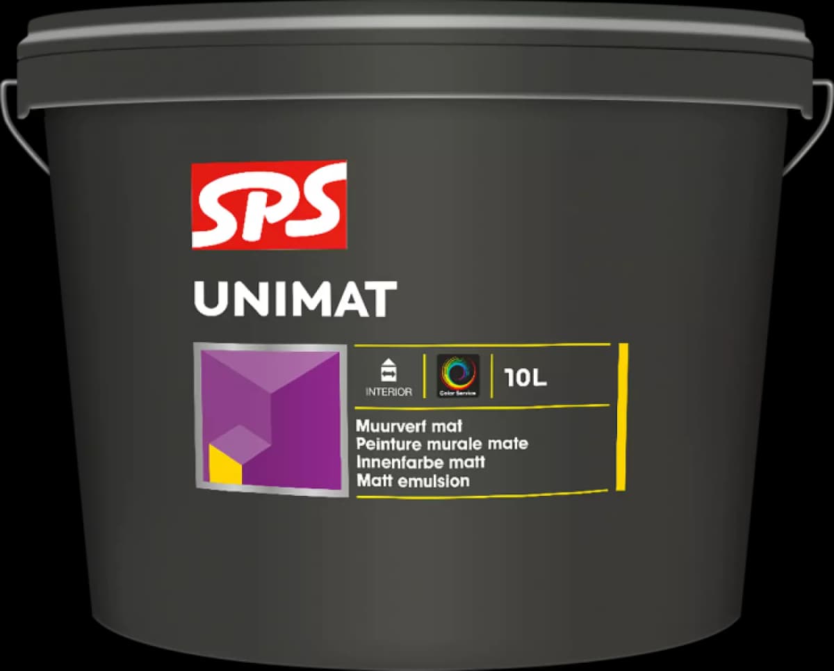 SPS Unimat Muurverf - Op Kleur Gemengd - 1L
