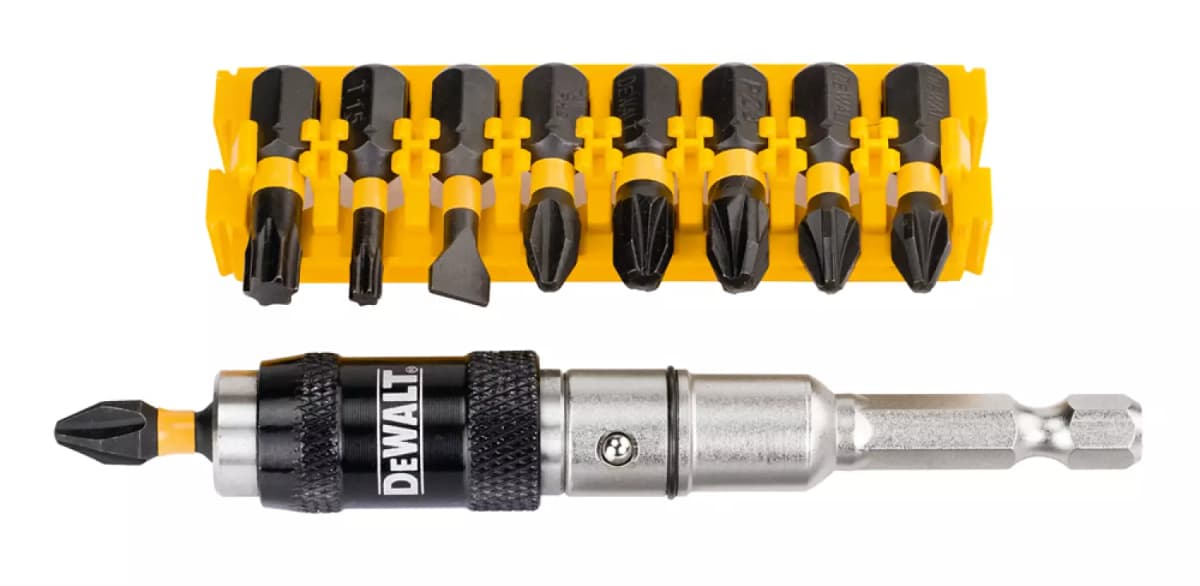 DeWALT DT70518T 10-delige Impact Torsion Bitset Met Zwenkbare Bit Tip Houder thumbnail 3
