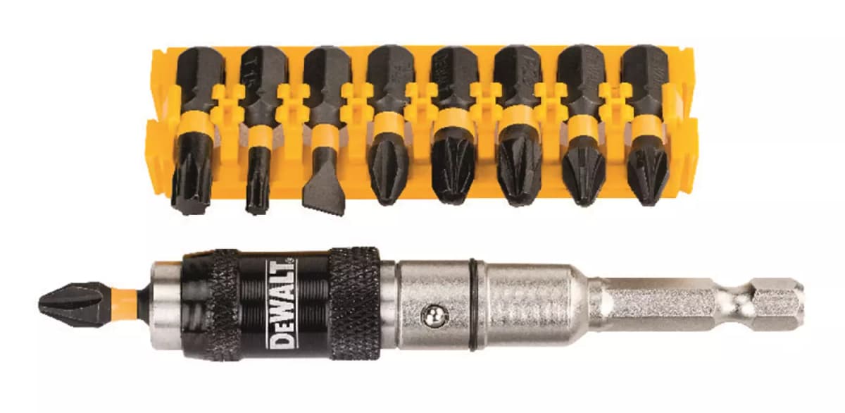 DeWALT DT70518T 10-delige Impact Torsion Bitset Met Zwenkbare Bit Tip Houder thumbnail 2