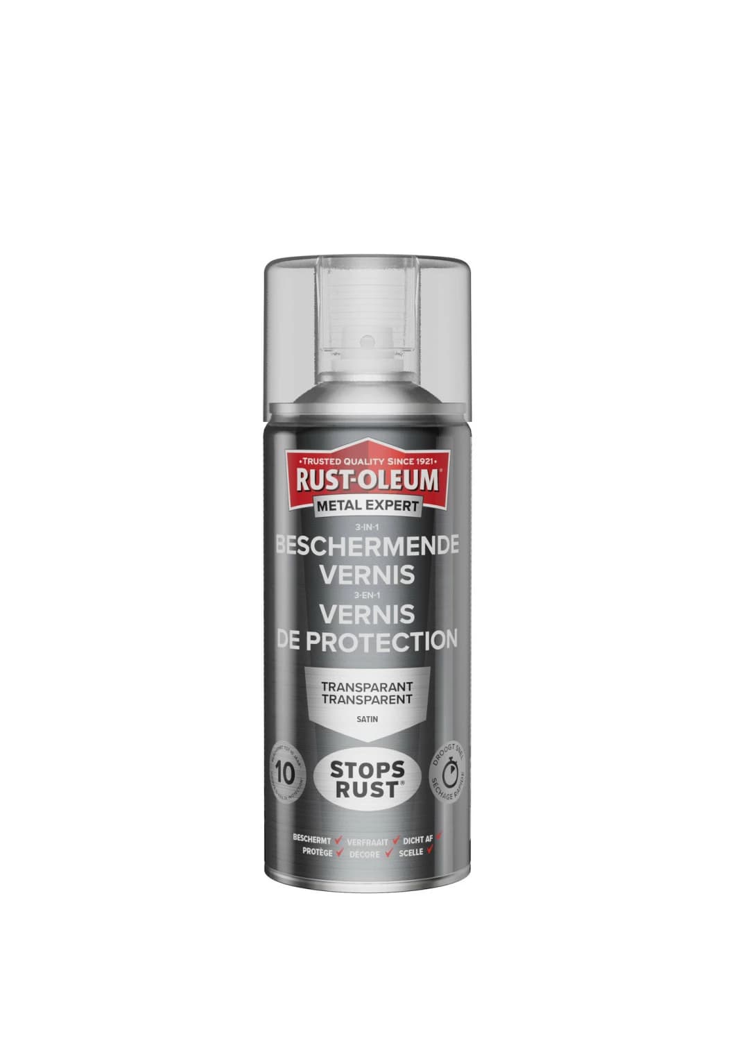 Rust-Oleum Direct Roest Glazuurbescherm Satin Transp 400ml