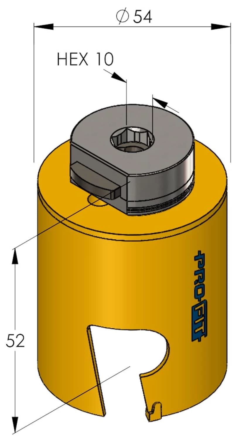 ProFit 09081054 Multi Purpose Gatzaag Incl. Adapter - 54mm thumbnail 2