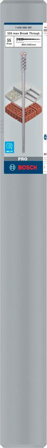 Bosch 1618596457 SDS-Max Doorvoerboor - Type 9 - 55 X 450 X 600mm thumbnail 2