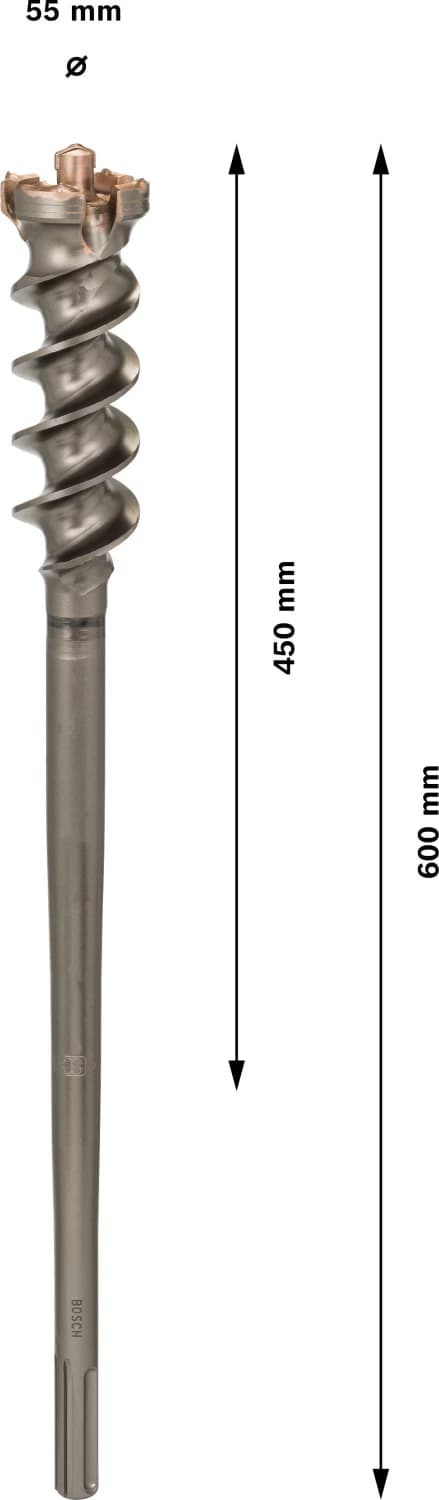 Bosch 1618596457 SDS-Max Doorvoerboor - Type 9 - 55 X 450 X 600mm thumbnail 4