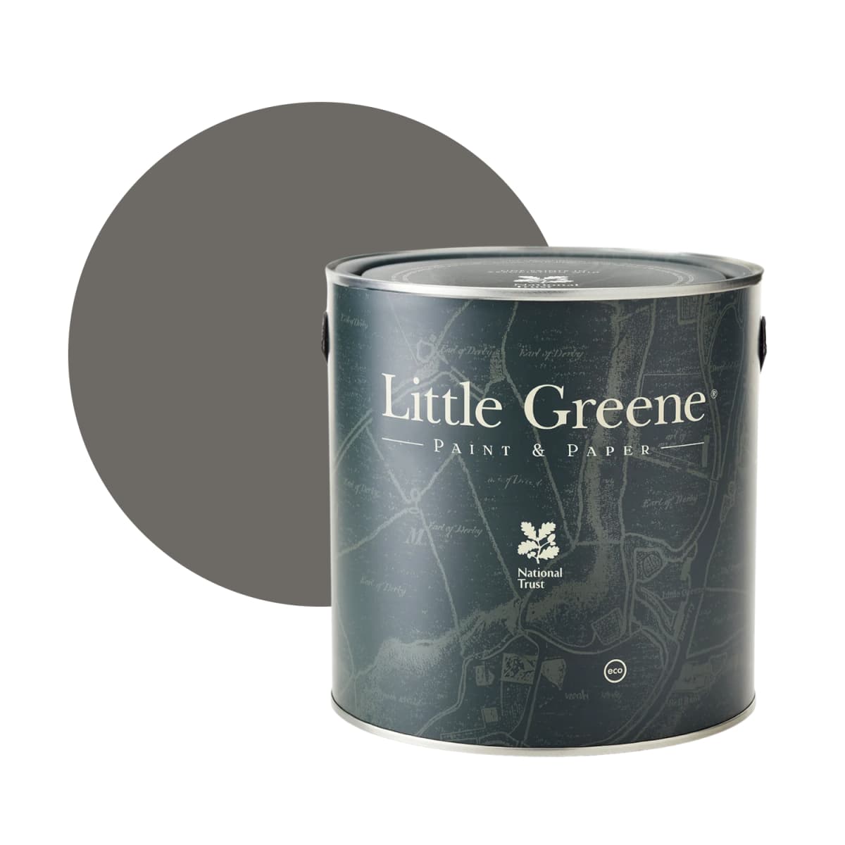 Little Greene Intelligent Floor Paint - Dark Lead Colour No. 118 - 1L