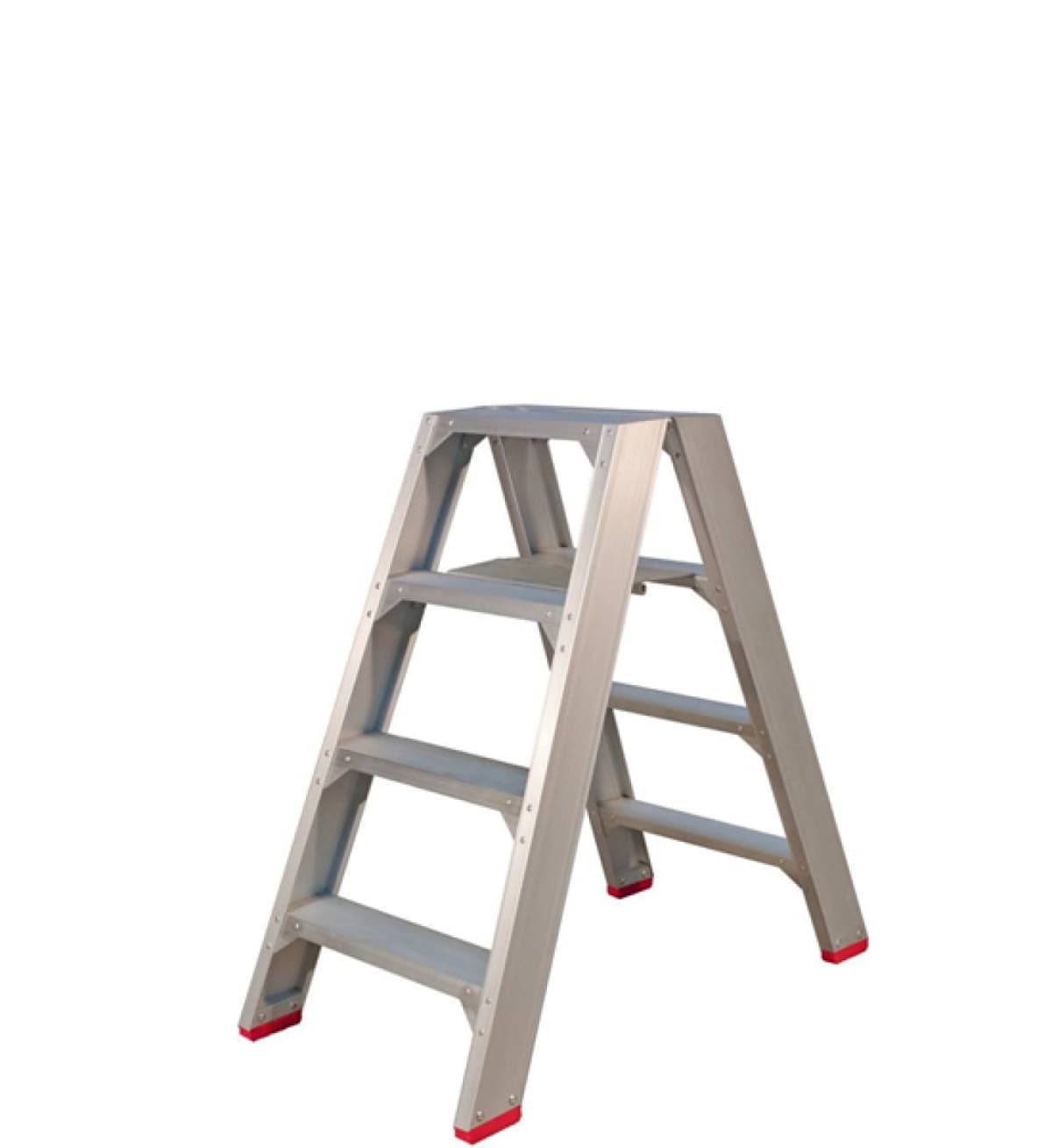 Little Jumbo 4741000204 SuperPRO Dubbele Trap - Aluminium - 2 X 4 Treden - Max. Werkhoogte 0.95 M.