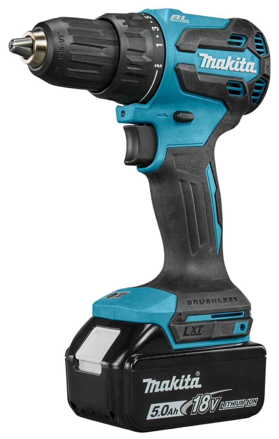 Makita DDF490RTJ 18V Li-ion Accu Boor-/schroefmachine Set (2x 5.0Ah) In Mbox thumbnail 2