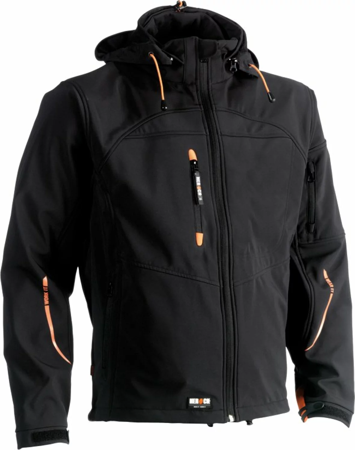 Herock Poseidon Softshell Jas - Zwart - Maat L - Experts