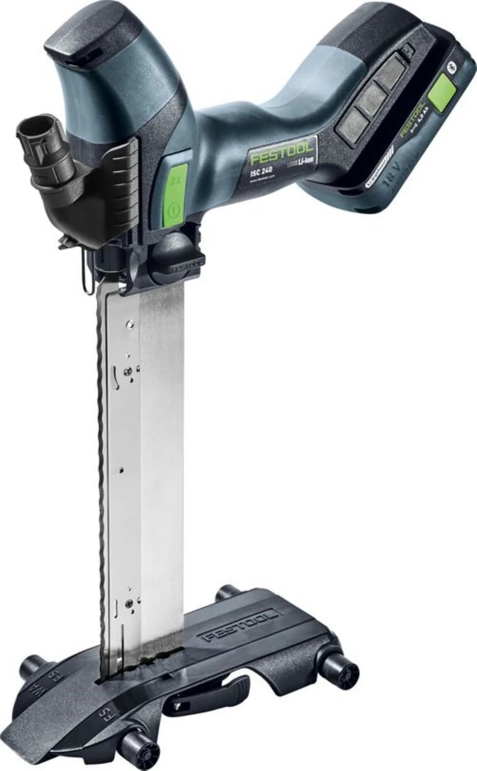 Festool ISC 240 HPC4,0 EBI-Plus 18V Li-Ion Accu Isolatiezaagmachine Set (2x 4,0Ah) In Systainer - 240mm thumbnail 2