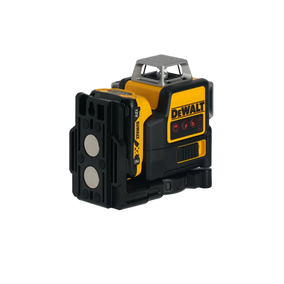 DeWALT DCE089D1R 10,8V Li-Ion Accu Zelfnivellerende 3x360° Graden Multilijnlaser Set (1x 2.0Ah Accu) In Koffer - 3 Lijnen - 15m - Rood thumbnail 4