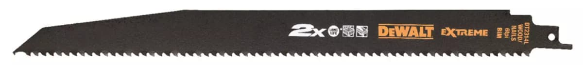 DeWALT DT2314L Reciprozaagblad - 305 X 4,2mm - Hout Met Spijkers (5st) thumbnail 3