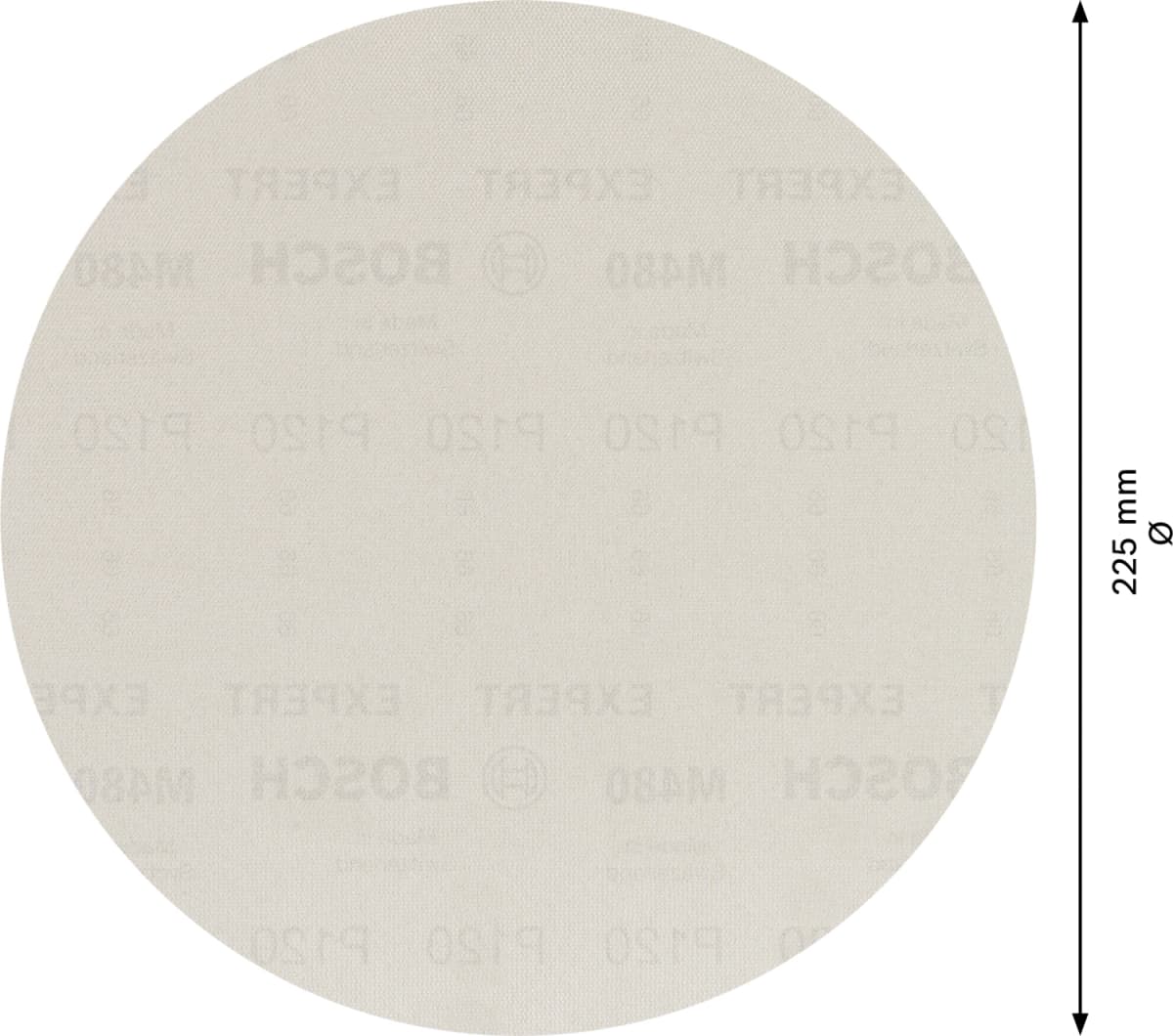 Bosch 2608900709 EXPERT M480 Schuurnet Best For Wood And Paint - 225mm - K120 (25st) thumbnail 4