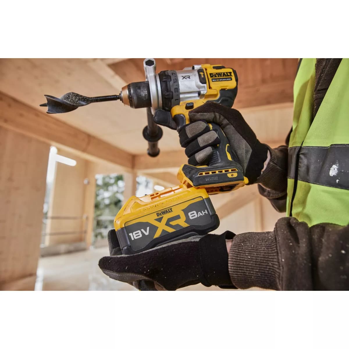 DeWALT DCD1007WW1T 18V Li-ion Accu Klopboor-/schroefmachine Set (1x 8.0Ah Accu) In TSTAK - 169Nm thumbnail 4