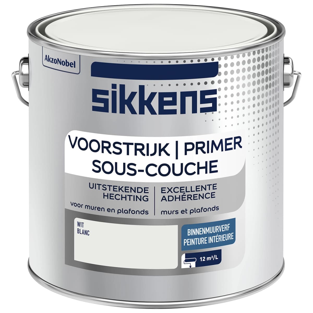 Sikkens Binnenmuurverf Mat Voorstrijk - Wit - 2,5L