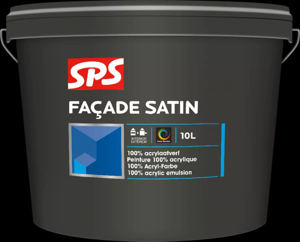 SPS Façade Satin Muurverf - Op Kleur Gemengd - 4L