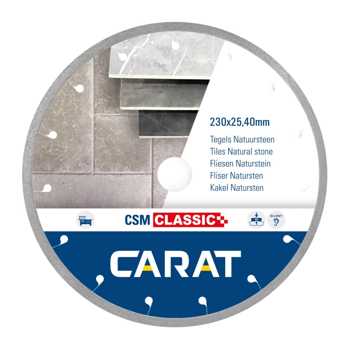 Carat CSMC250400 Diamantzaagblad Voor Natzagen - 250 X 25,4mm - Tegels / Steen