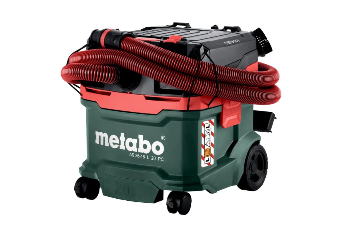 Metabo AS 36-18 L 20 PC 18V Li-ion Accu Bouwstofzuiger - L-klasse - 20L thumbnail 2