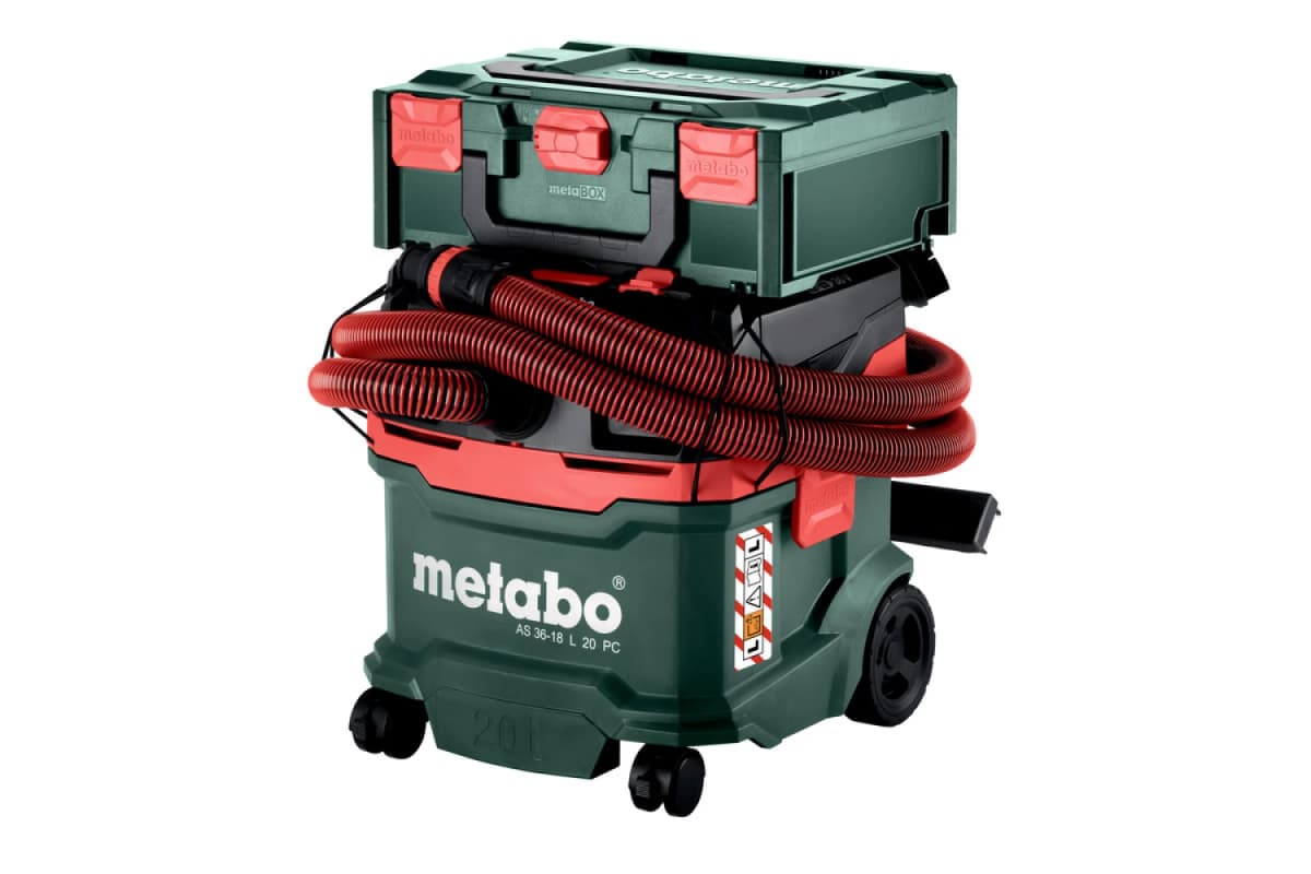 Metabo AS 36-18 L 20 PC 18V Li-ion Accu Bouwstofzuiger - L-klasse - 20L thumbnail 4