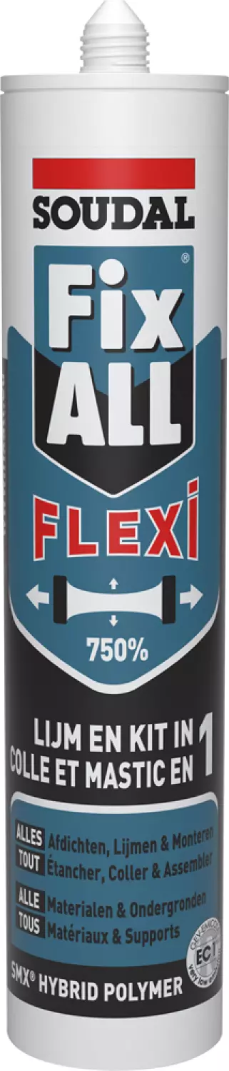 Soudal Fix All - Flexi Universele Voeg- En Lijmkit - Zwart - 290ml