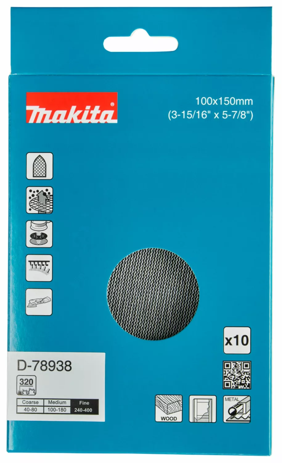 Makita D-78938 Schuurnet - 100x150mm K320 thumbnail 3