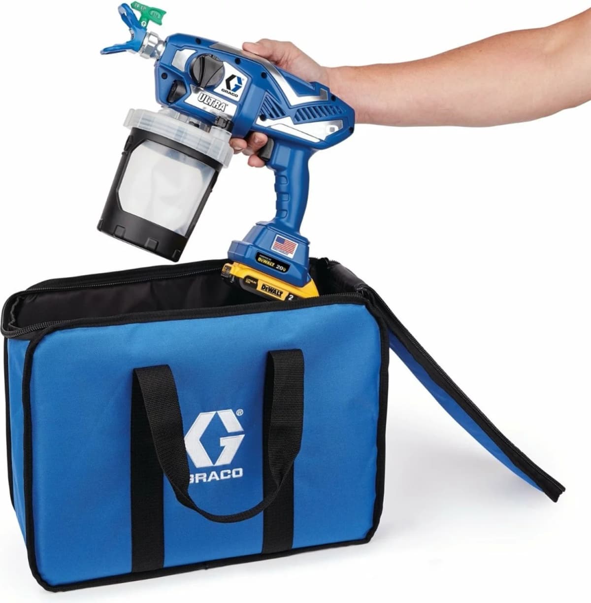 Graco 17M366 Ultra Airless Handheld Snoerloze Verfspuit Incl. 2x 2,0Ah Accu thumbnail 2