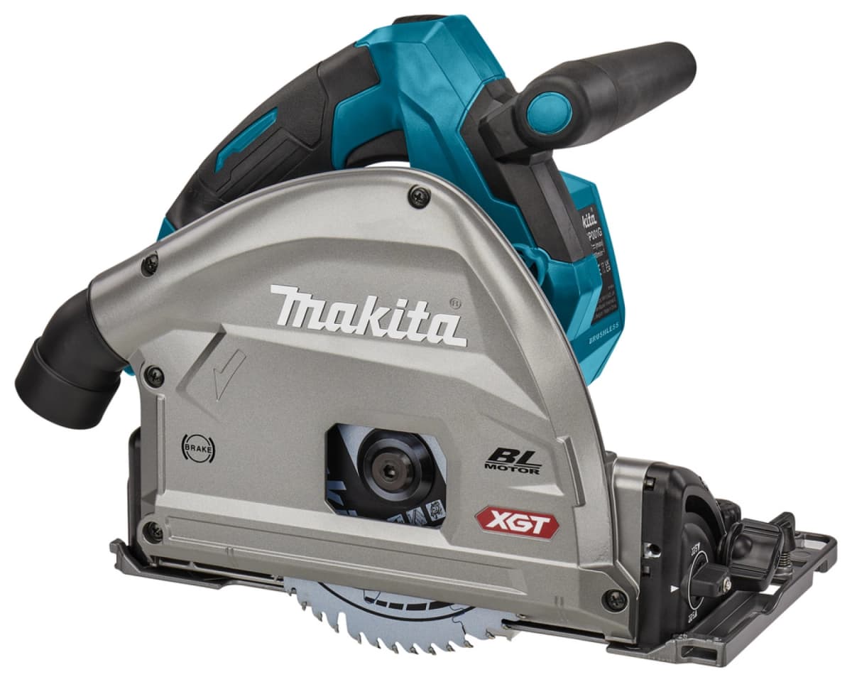 Makita SP001GZ04 XGT 40V Max Li-ion Accu Invalcirkelzaag Body In Mbox Met AWS Zender + 1 Geleiderail In Tas - 165mm thumbnail 3