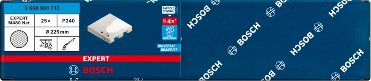Bosch 2608900713 EXPERT M480 Schuurnet Best For Wood And Paint - 225mm, K240, 25st thumbnail 2