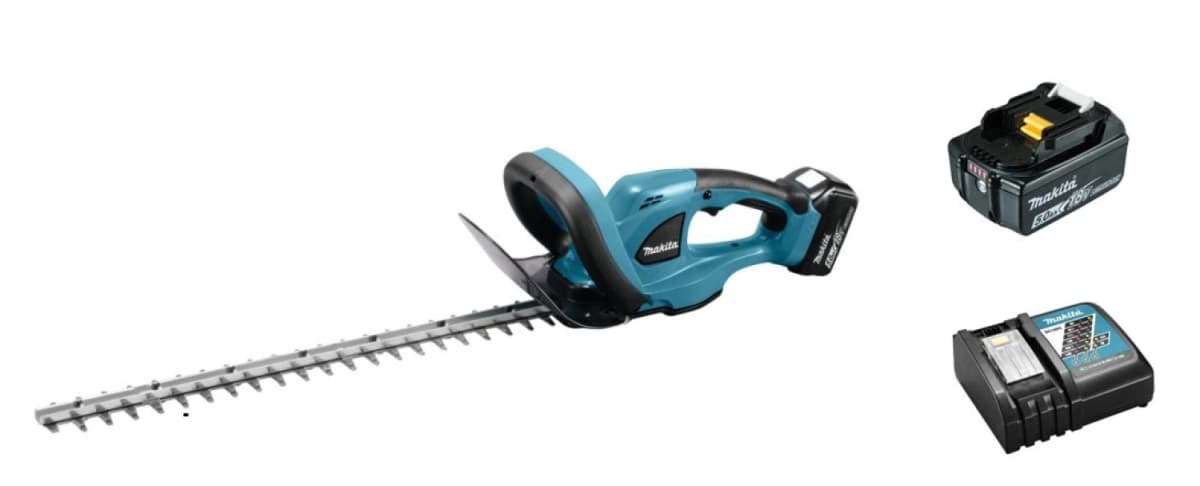 Makita DUH523RT 18V Li-Ion Accu Heggenschaar Set (1x 5,0Ah Accu) - 520mm - Tuingereedschap Voor Het Snoeien Van Een Heg Met Lagere Geluidsproductie