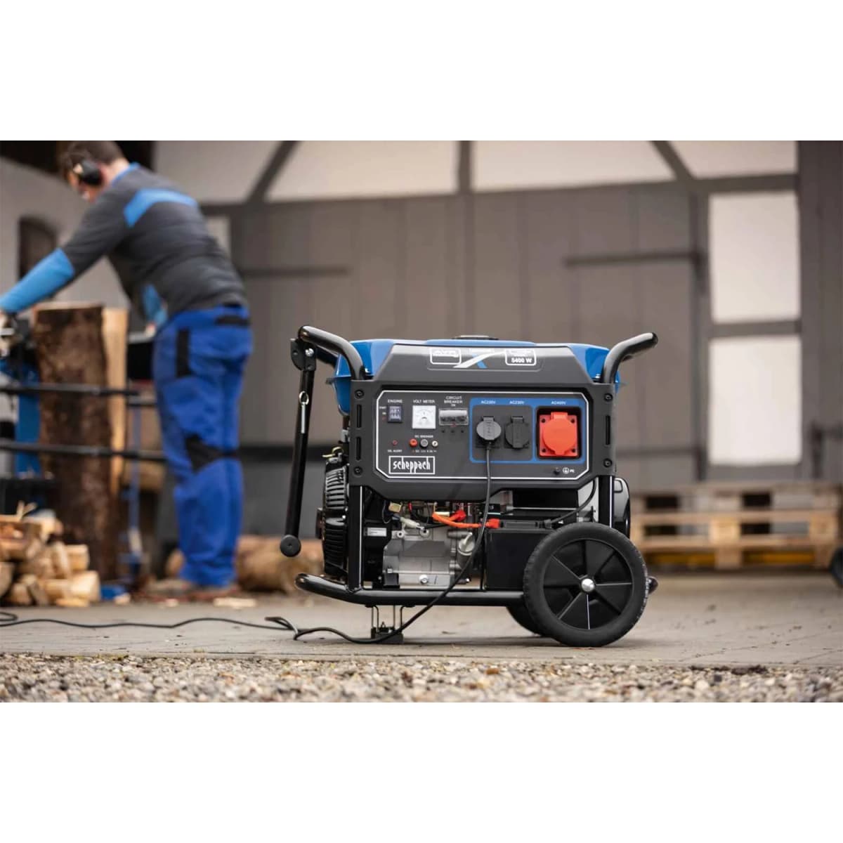 Scheppach SG7100x Stroomgenerator Benzine - 5000W thumbnail 3