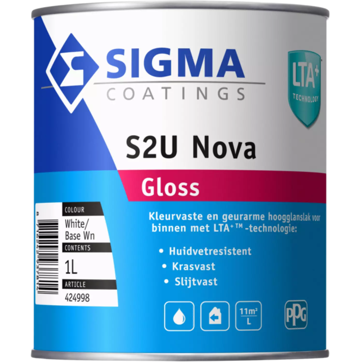 Sigma S2U Nova Gloss - Op Kleur Gemengd - 1L - Lak
