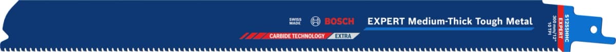 Bosch EXPERT S1255HHC Medium-Thick Tough Reciprozaagblad - 250mm - Metaal
